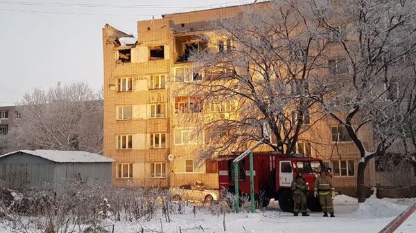 На месте взрыва бытового газа в Вологде. 16 декабря 2018