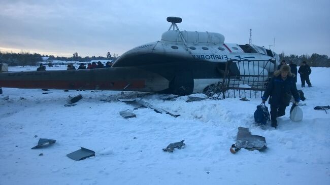 Жесткая посадка вертолета Ми-8 в Томске. 16 декабря 2018 