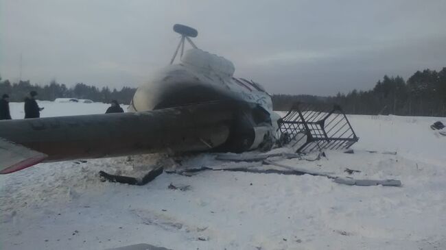 Жесткая посадка вертолета Ми-8 в Томске. 16 декабря 2018 