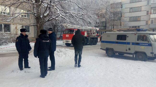 На месте взрыва бытового газа в Вологде. 16 декабря 2018