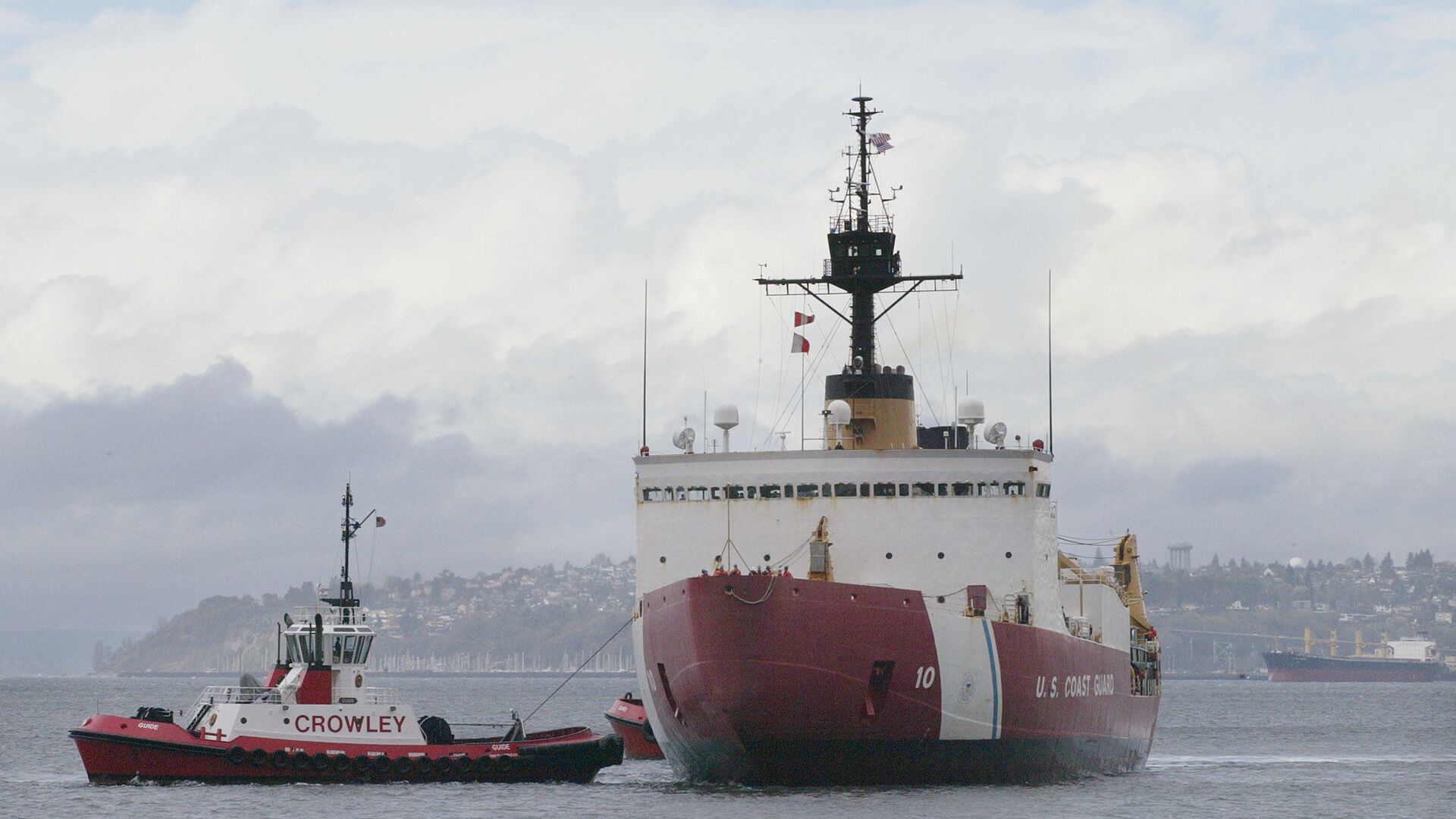 Единственный исправный тяжелый ледокол США USCGC Polar Star - РИА Новости, 1920, 15.03.2024