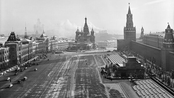 Красная площадь. Москва, 1947 год