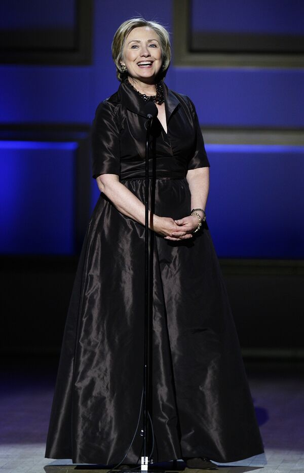 Хилари Клинтон на церемонии вручения премии Женщина года Glamour