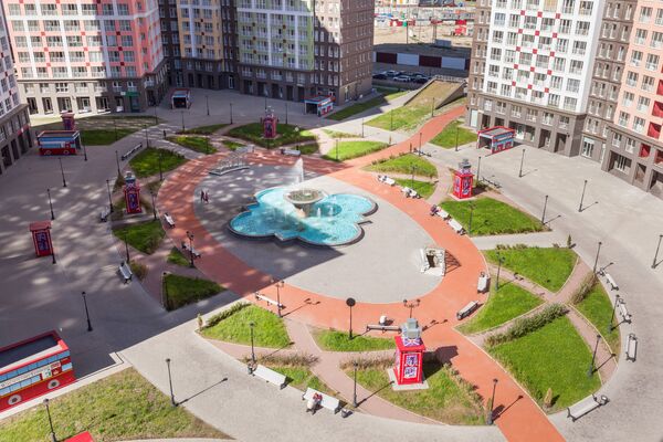 Двор в британском стиле в ЖК Лондон Двор в британском стиле в ЖК Лондон