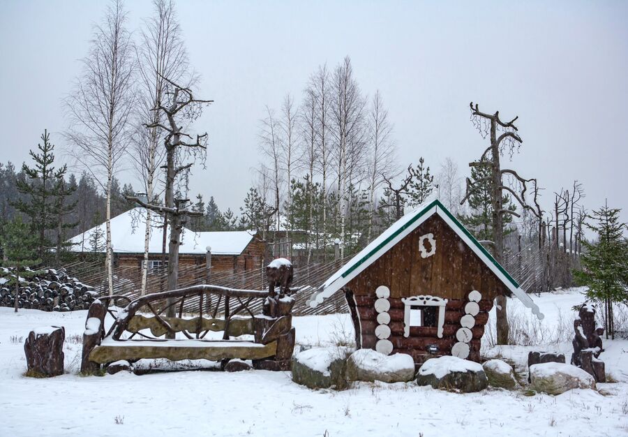 Резиденция Карельского Деда Мороза Талви Укко в поселке Чална