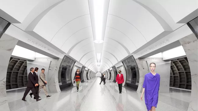 Станция московского метро БКЛ Савёловская (проектное название - Нижняя Масловка)