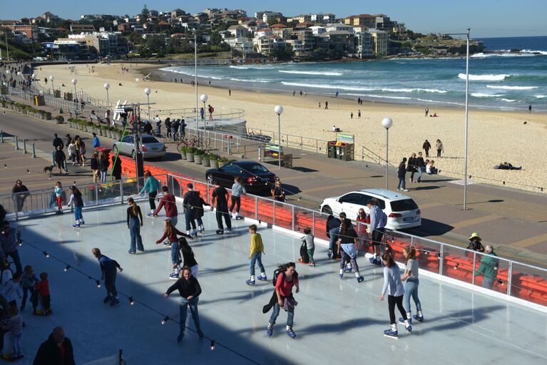 Каток на пляже Bondi Beach