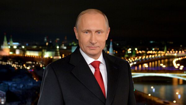 Новогоднее обращение президента России Владимира Путина в канун 2015 года 