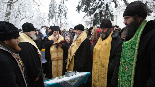 Акция в Киеве против переименования УПЦ