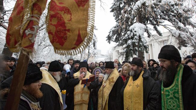 Акция в Киеве против переименования УПЦ