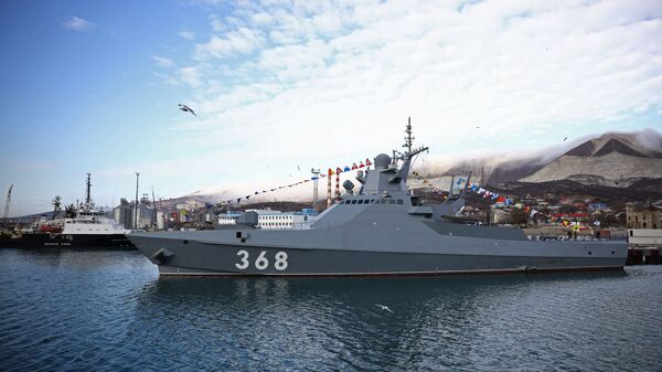 Головной патрульный корабль проекта 22160 Василий Быков на Новороссийской военно-морской базе