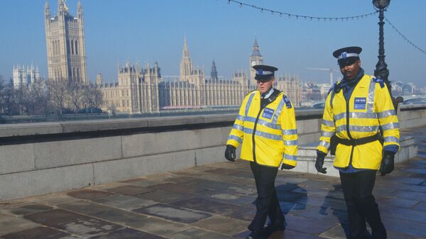 Полицейские на улице Лондона