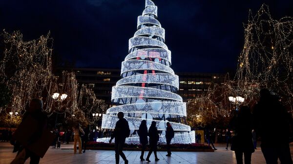 Рождественская елка в Афинах