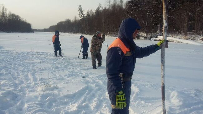 Поиск пропавшего мужчины на реке Гур  около села Кенай в Хабаровском крае. 25 декабря 2018