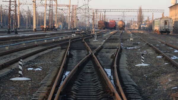 Железнодорожная станция на Украине