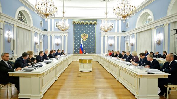 Дмитрий Медведев проводит заседание правительственной комиссии по цифровому развитию, использованию информационных технологий. 25 декабря 2018