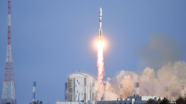 Старт ракеты-носителя Союз-2.1а с космическими аппаратами дистанционного зондирования Земли «Канопус-В» № 5 и № 6 с космодрома Восточный. 27 декабря 2018
