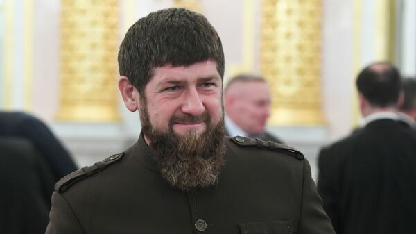 Глава Чечни Рамзан Кадыров во время заседания Госсовета по развитию добровольчества в Кремле 