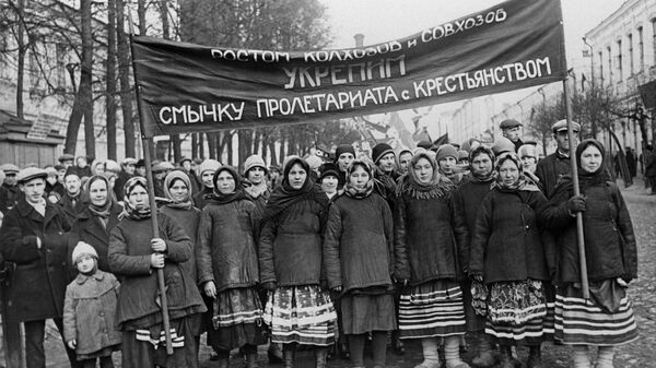 Празднование XII годовщины Октября. Орехово-Зуево, Московская область, 7 ноября 1929 года