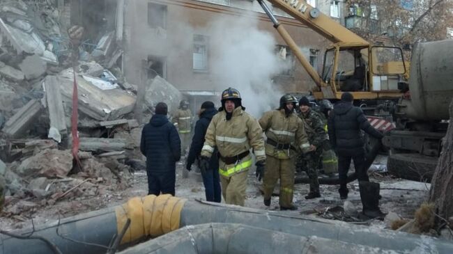 Обрушение подъезда в жилом доме в Магнитогорске. 31 декабря 2018 