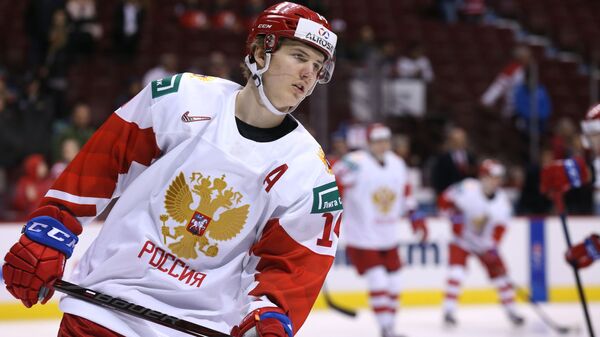 Нападающий молодежной сборной России по хоккею Виталий Кравцов