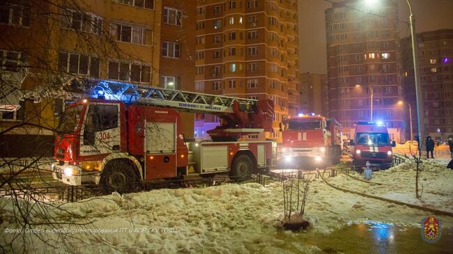 Сотрудники МЧС на месте происшествия