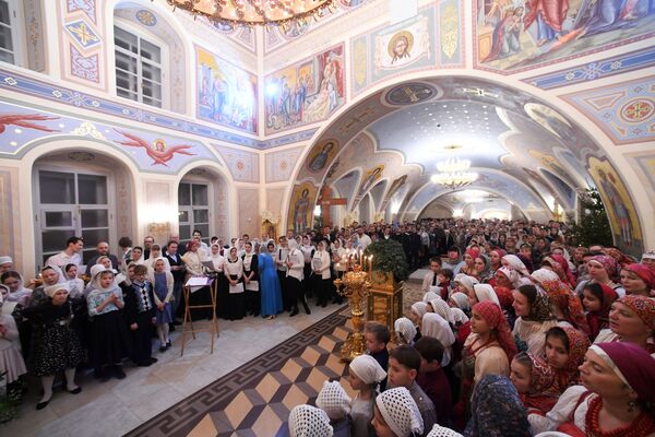 Рождественское богослужение в храме Сошествия Святого Духа в Казани. 7 января 2019