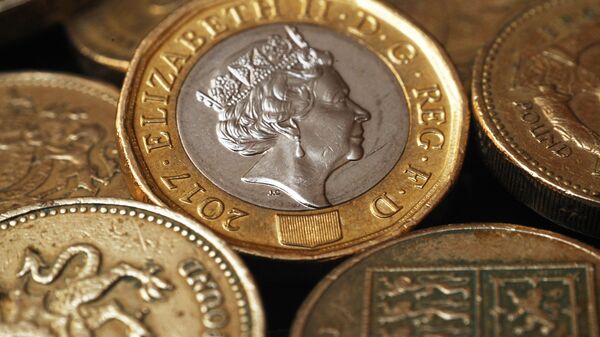 Монеты Великобритании номиналом один фунт стерлингов