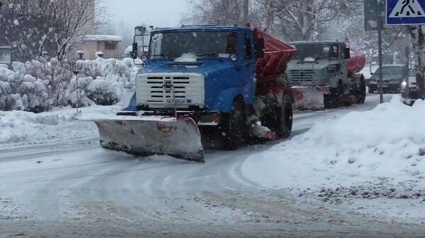 Уборка снега в ДНР