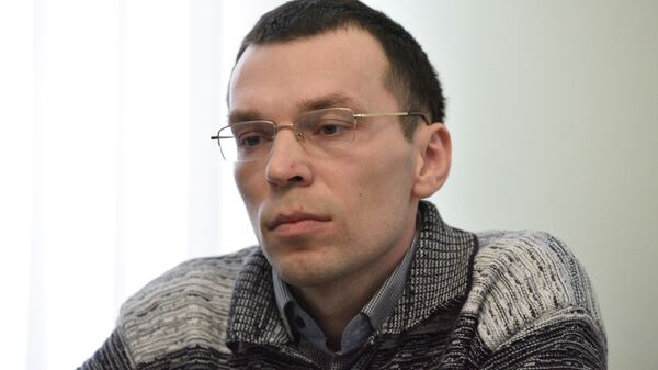 Украинский журналист Василий Муравицкий, обвиняемый в государственной измене