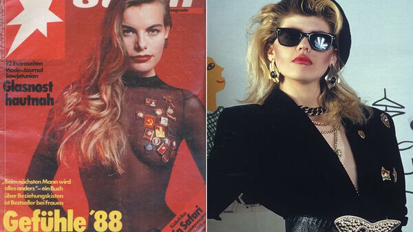 Обложка журнала Stern, посвященного моде в СССР, 1988/Аризона, одна из участниц конкурса Московская красавица-87, 1986 