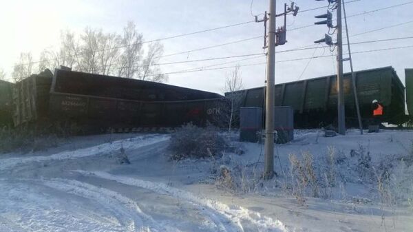 Сход поездов с рельсов в Иркутской области