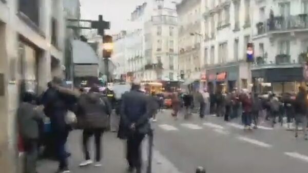 видео с места взрыва в Париже
