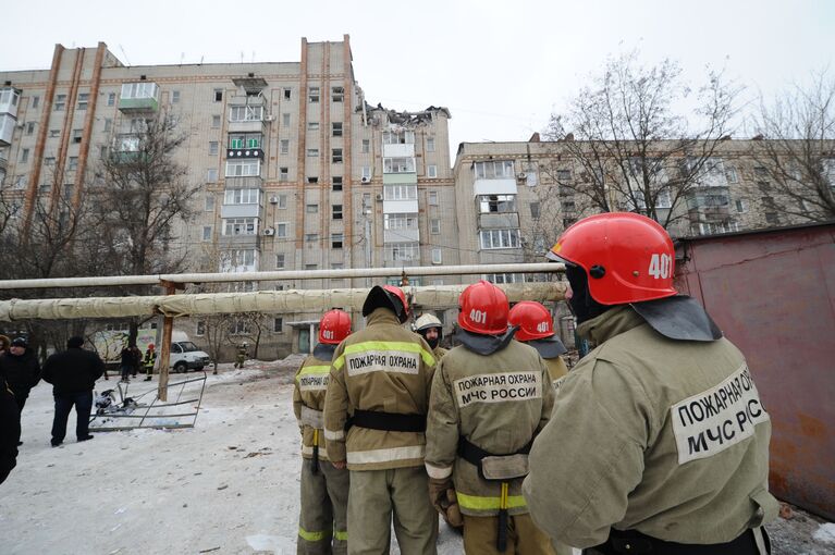 Взрыв газа в городе Шахты