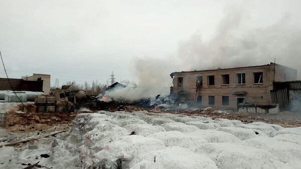 Взрыв на заводе Полипласт в Ленинградской области