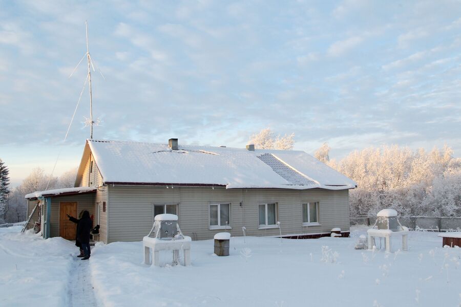 Здание метеорологической станции на реке Юрас в Архангельске