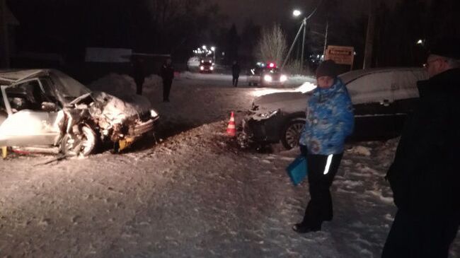 Место ДТП в городе Великие Луки