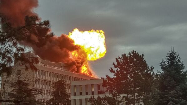 Пожар в кампусе университета в Лионе
