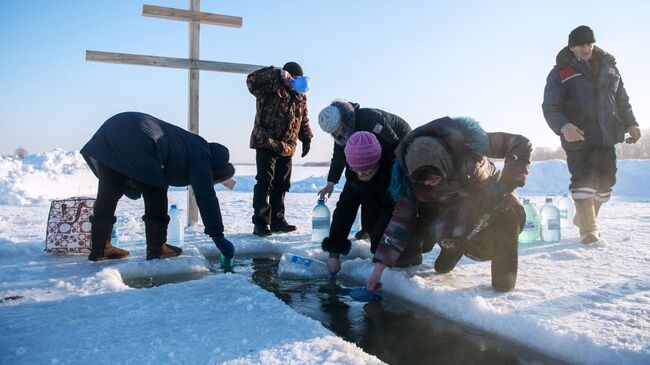 Иордань на реке Иртыш в Омской области