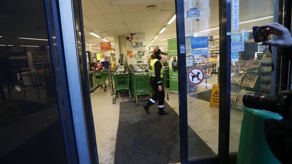 Супермаркет в Осло, в котором было совершено нападение на женщину