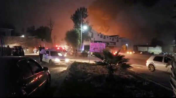 Ситуация рядом с местом взрыва на трубопроводе в штате Идальго, Мексика. 18 января 2019