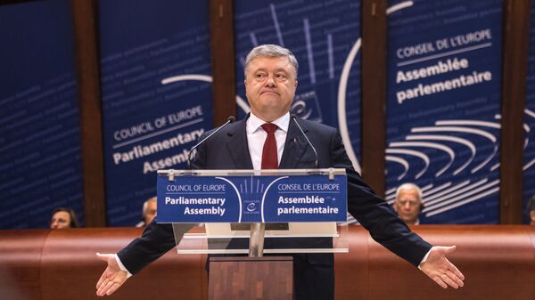 Президент Украины Петр Порошенко на заседании Парламентской Ассамблеи Совета Европы