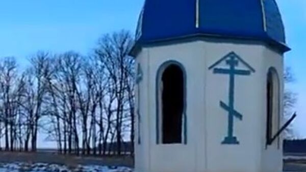 Неизвестные разгромили часовню канонической УПЦ недалеко от поселка Дубровка. 23 января 2019 