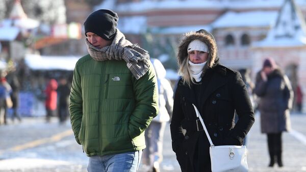 Морозная погода в Москве
