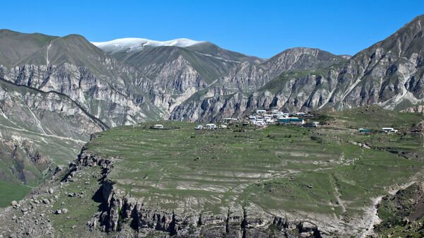 Вид на село в Дагестане