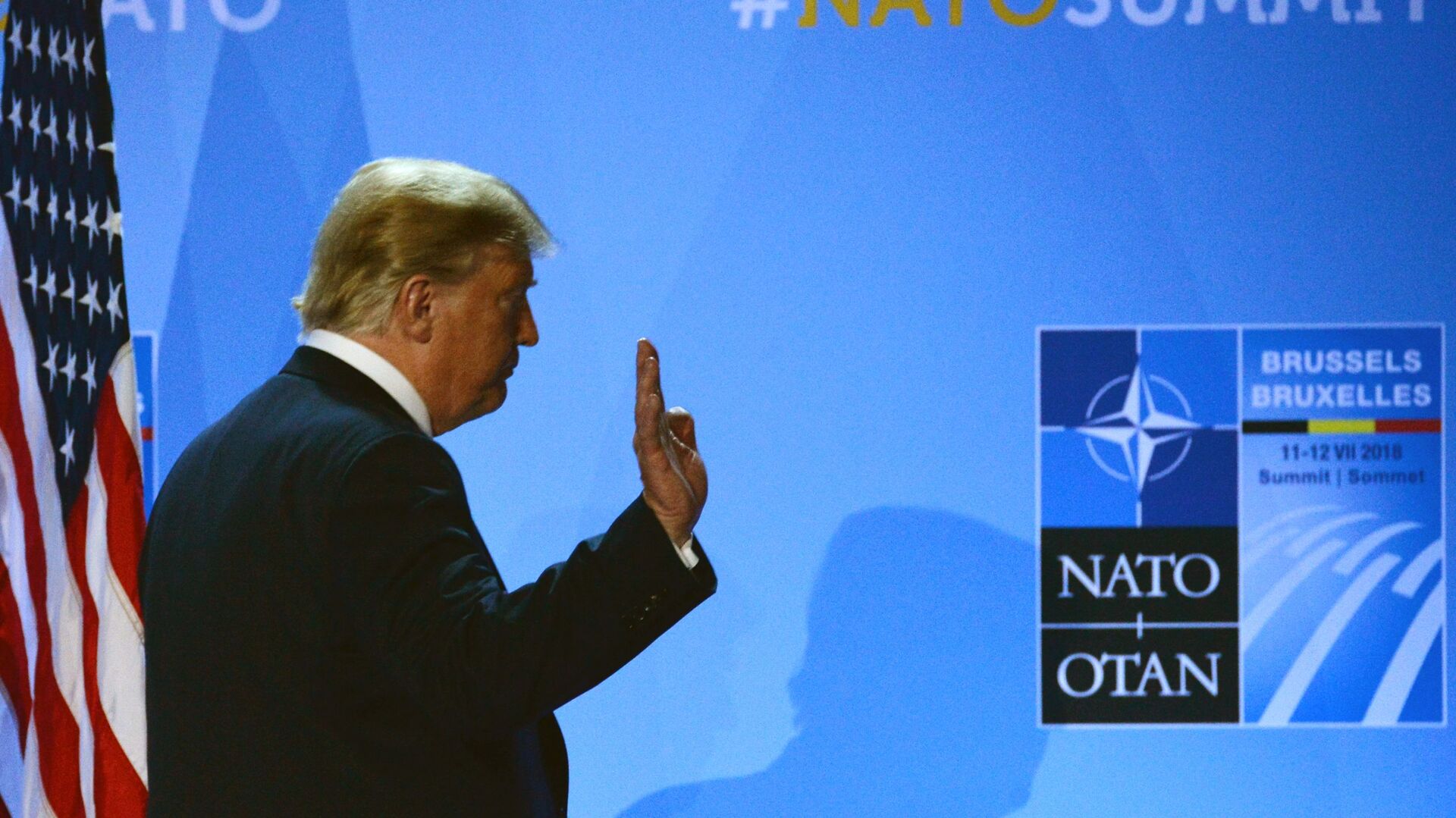 Дональд Трамп на саммите НАТО - РИА Новости, 1920, 05.04.2024