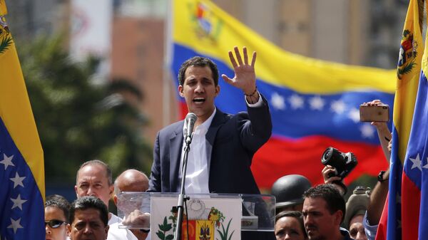 Лидер оппозиции Венесуэлы Хуан Гуаидо