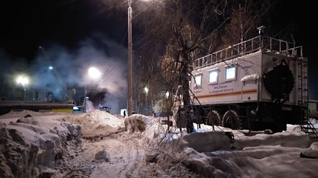 Порыв на трубопроводе в Самаре. 24 января 2019 