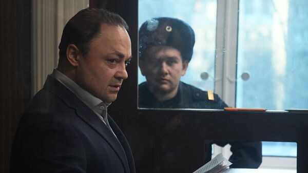 Бывший мэр Владивостока Игорь Пушкарев, обвиняемый во взяточничестве