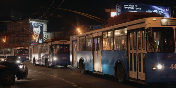 Движение троллейбусов в Москве остановлено